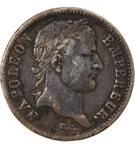NAPOLEON Ier - 1 FRANC ARGENT 1808 H LA ROCHELLE Type République