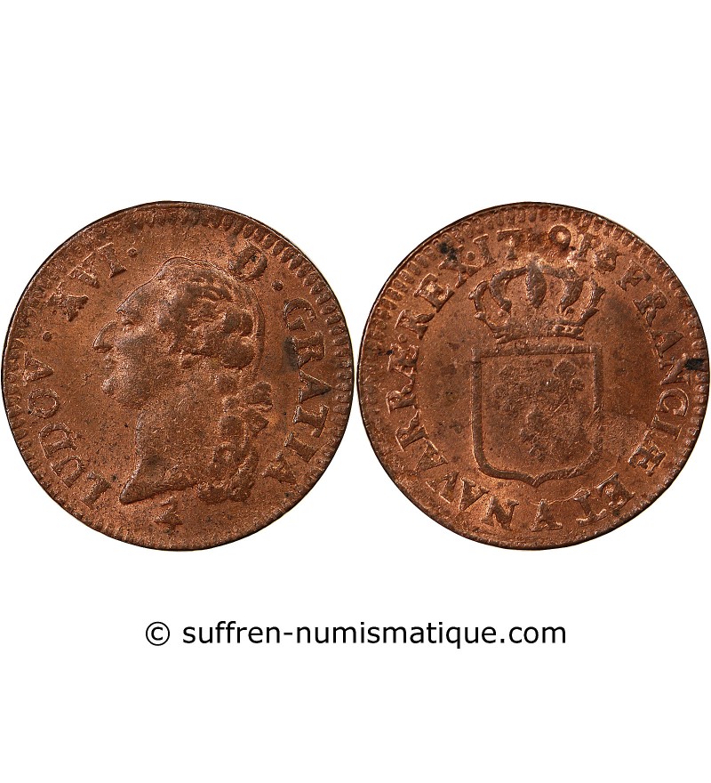 LOUIS XVI - SOL A L'ECU 1791 A PARIS