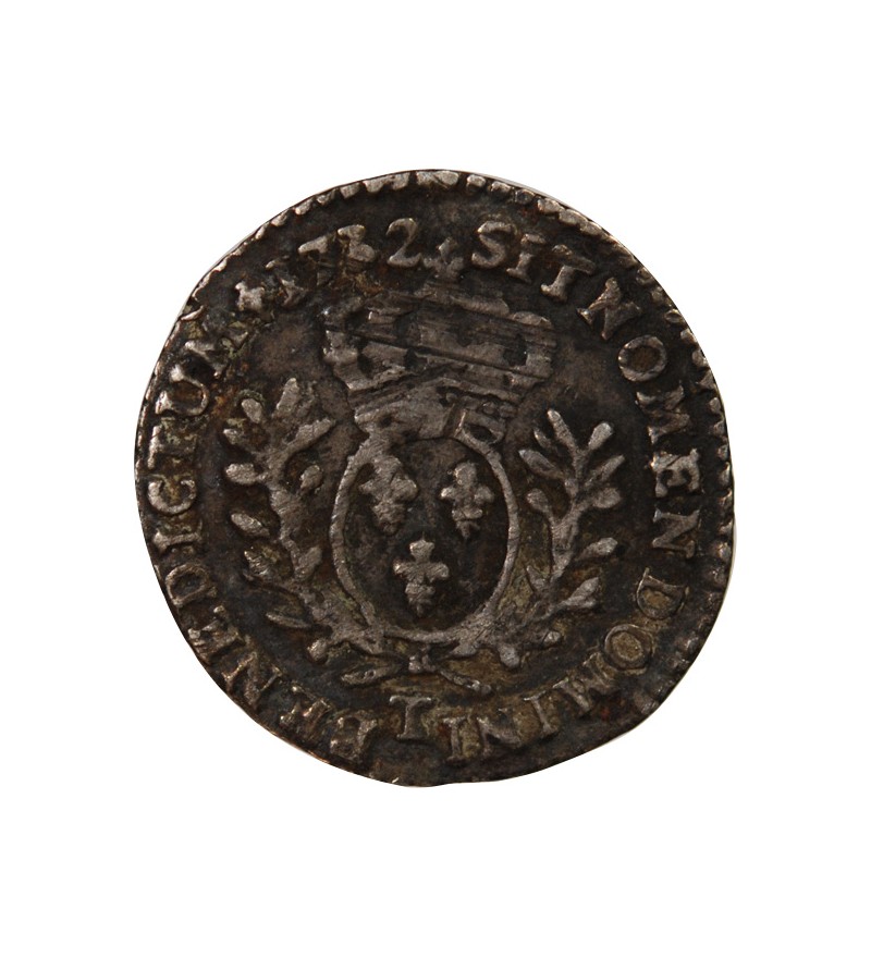 LOUIS XV﻿ - 1/20 ECU AUX BRANCHES D'OLIVIER 1732 T NANTES R3