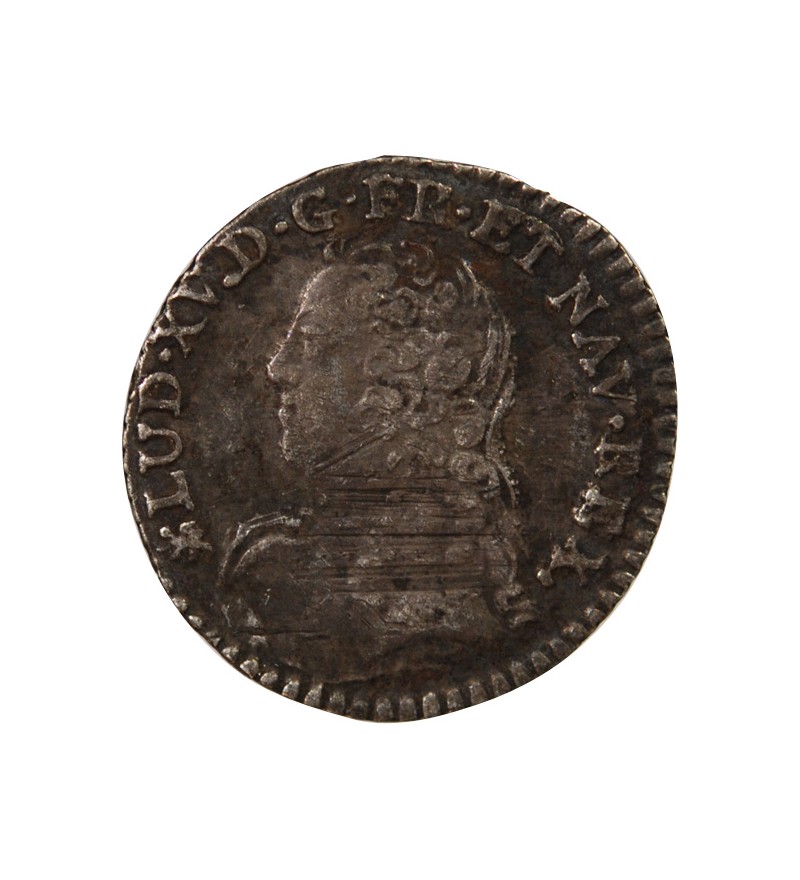 LOUIS XV﻿ - 1/20 ECU AUX BRANCHES D'OLIVIER 1732 T NANTES R3