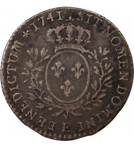 LOUIS XV﻿ - 1/10 ECU AU BANDEAU 1741 E TOURS