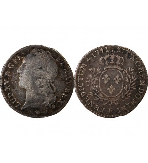 LOUIS XV﻿ - 1/10 ECU AU BANDEAU 1741 E TOURS 2