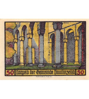 ALLEMAGNE, PAULINZELLA - 50 PFENNIG 1922 2