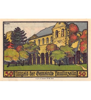 ALLEMAGNE, PAULINZELLA - 50 PFENNIG 1922 2