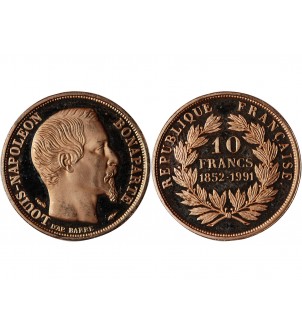 LOUIS-NAPOLEON BONAPARTE - 10 FRANCS OR 1852 / 1991 2