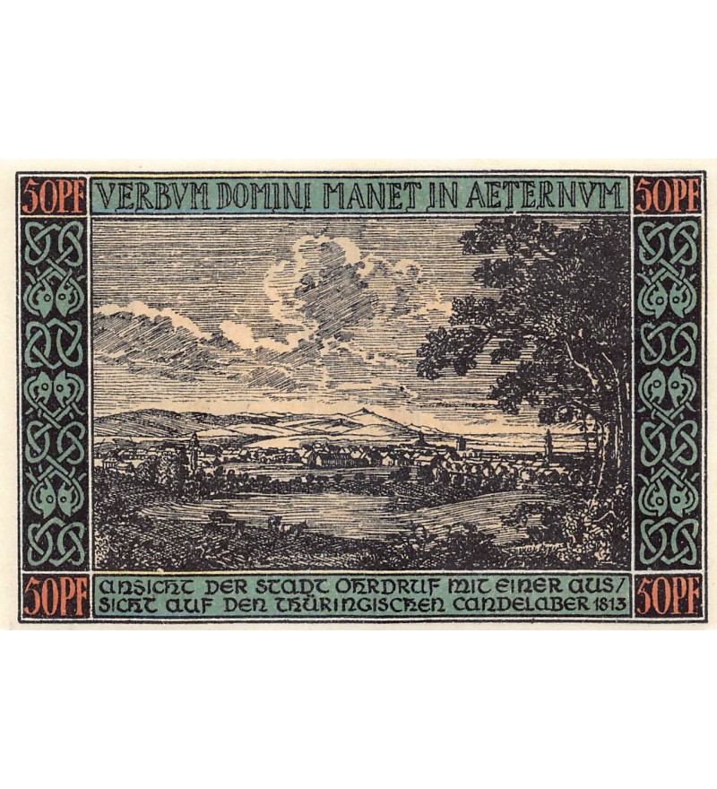 ALLEMAGNE, OHRDRUF - 50 PFENNIG 1921