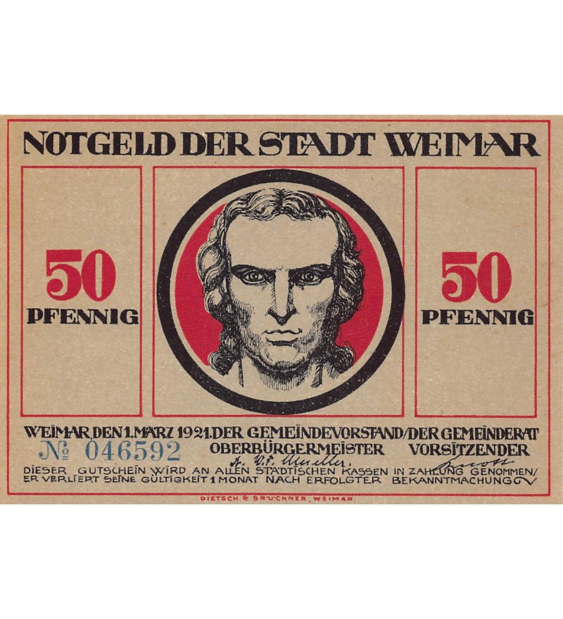 ALLEMAGNE, WEIMAR - 50 PFENNIG 1921
