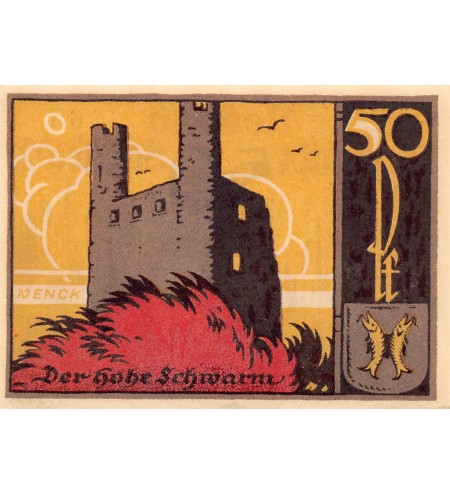 ALLEMAGNE, SAALFELD - 50 PFENNIG 1921