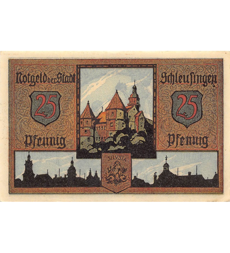 ALLEMAGNE, SCHLEUSINGEN - 25 PFENNIG