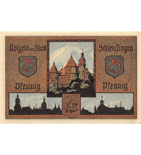 ALLEMAGNE, SCHLEUSINGEN - 25 PFENNIG