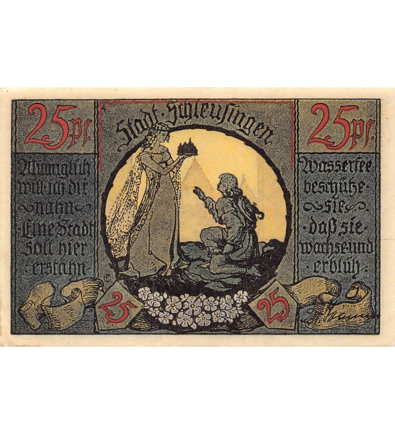 ALLEMAGNE, SCHLEUSINGEN - 25 PFENNIG