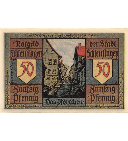 ALLEMAGNE, SCHLEUSINGEN - 50 PFENNIG