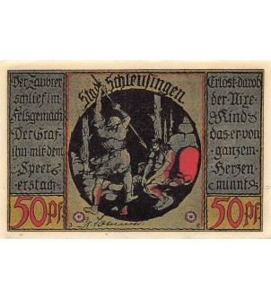 ALLEMAGNE, SCHLEUSINGEN - 50 PFENNIG 2