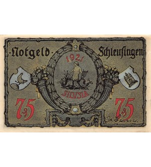 ALLEMAGNE, SCHLEUSINGEN - 75 PFENNIG 2