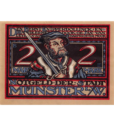 ALLEMAGNE, MÜNSTER - 2 MARK 1921