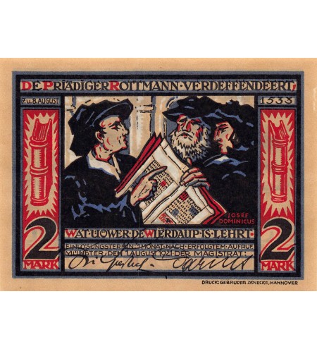 ALLEMAGNE, MÜNSTER - 2 MARK 1921