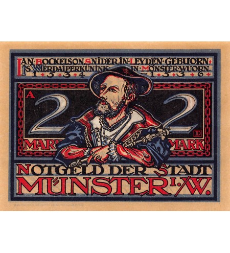 ALLEMAGNE, MÜNSTER - 2 MARK 1921