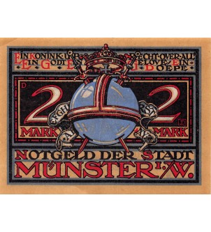 ALLEMAGNE, MÜNSTER - 2 MARK 1921 2