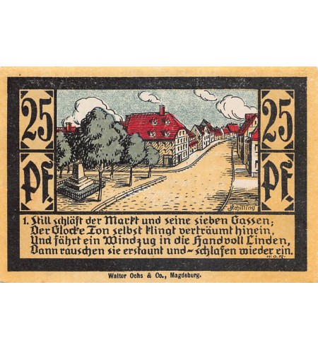 ALLEMAGNE, CALBE - 25 PFENNIG