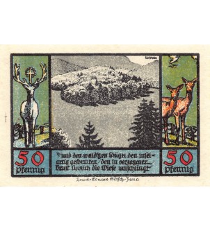 ALLEMAGNE, SCHWARZBURG - 50 PFENNIG 1922 2