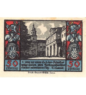 ALLEMAGNE, SCHWARZBURG - 50 PFENNIG 1922