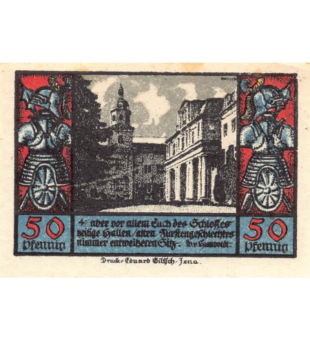 ALLEMAGNE, SCHWARZBURG - 50 PFENNIG 1922