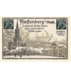 ALLEMAGNE, FÜRSTENBERG - 75 PFENNIG 1921 2
