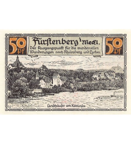 ALLEMAGNE, FÜRSTENBERG - 50 PFENNIG 1921