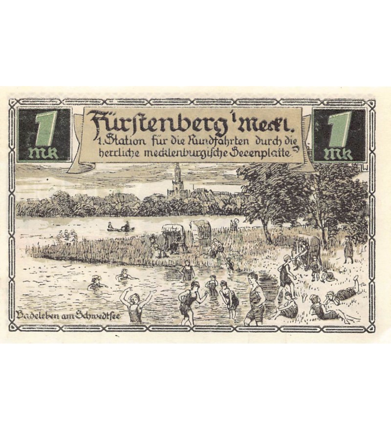 ALLEMAGNE, FÜRSTENBERG - 1 MARK 1921