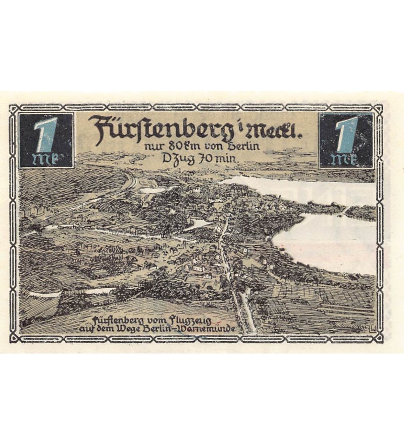 ALLEMAGNE, FÜRSTENBERG - 1 MARK 1921