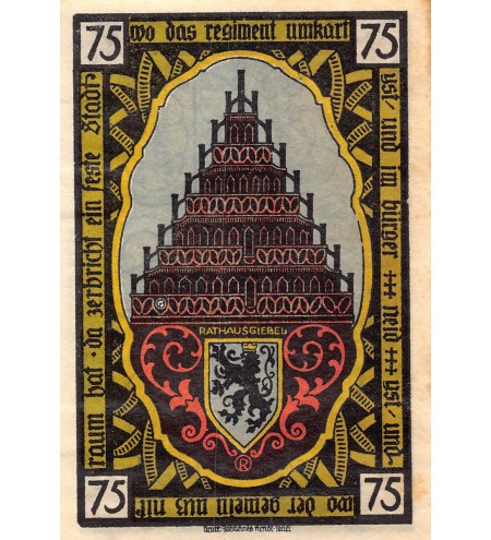 ALLEMAGNE, PÖSSNECK - 75 PFENNIG