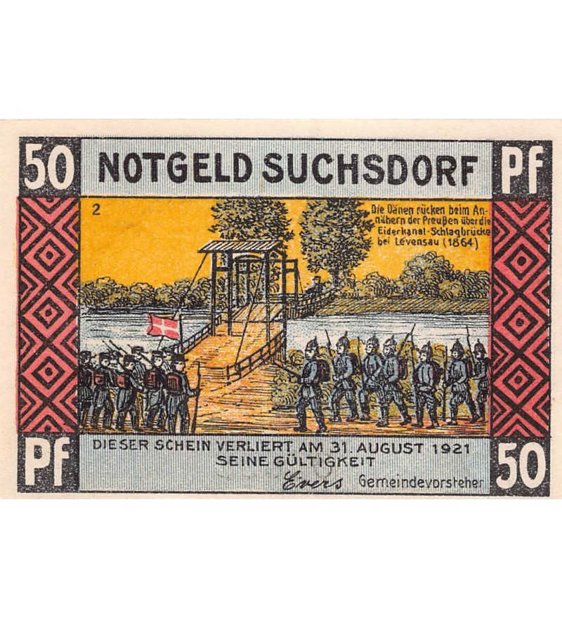 ALLEMAGNE, SUCHSDORF - 50 PFENNIG 1921
