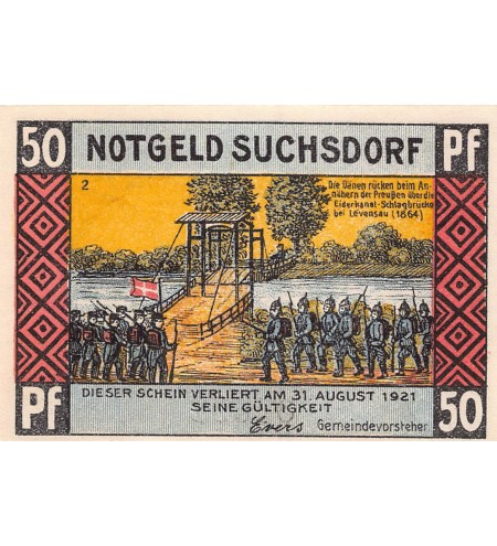 ALLEMAGNE, SUCHSDORF - 50 PFENNIG 1921