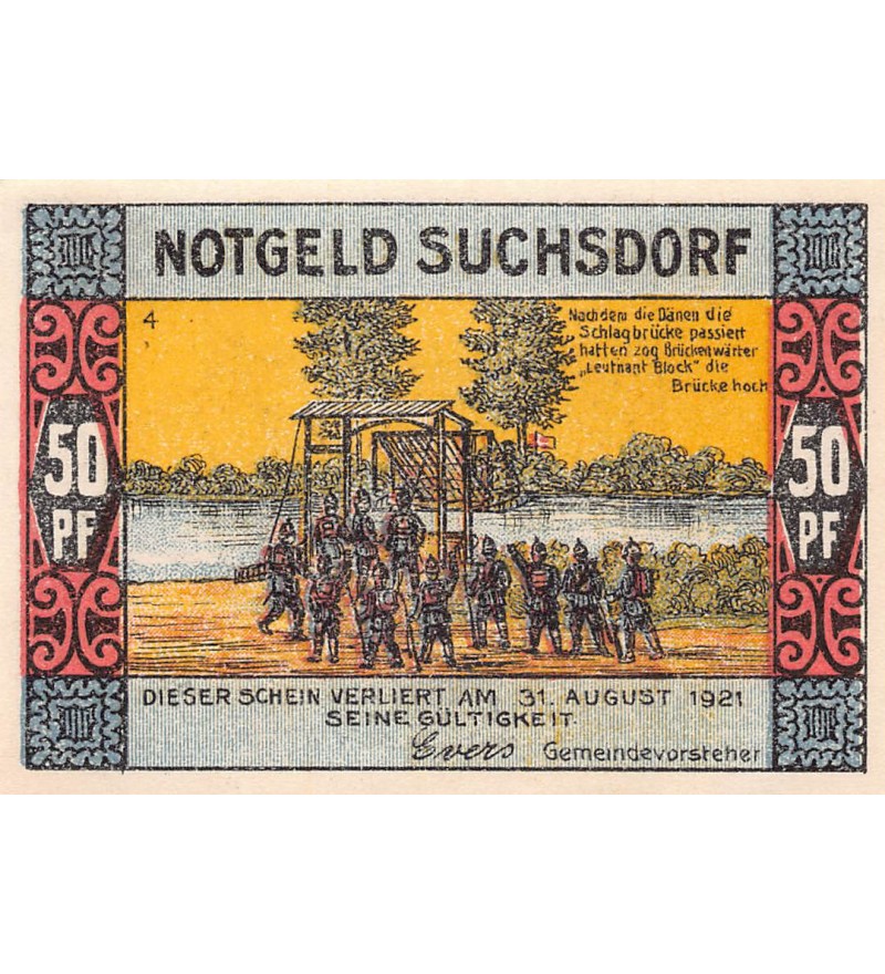ALLEMAGNE, SUCHSDORF - 50 PFENNIG 1921