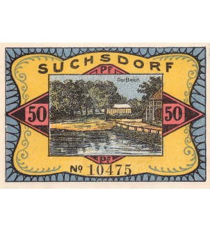 ALLEMAGNE, SUCHSDORF - 50 PFENNIG 1921