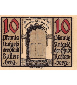 ALLEMAGNE, RASTENBERG - 10 PFENNIG 1921 2