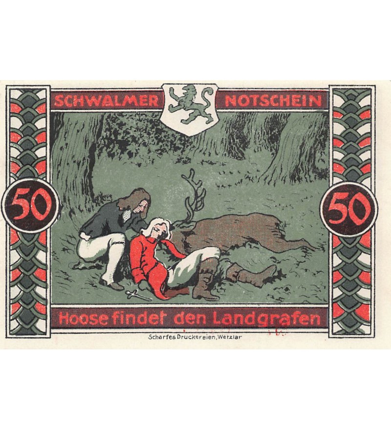 ALLEMAGNE, SCHWALMER - 50 PFENNIG 1922