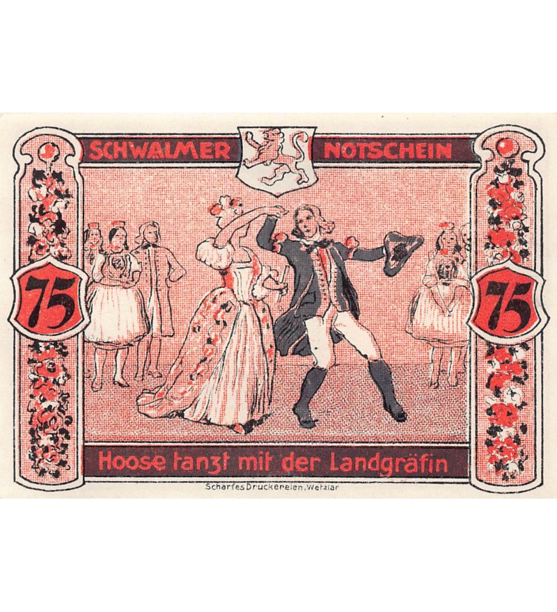 ALLEMAGNE, SCHWALMER - 75 PFENNIG 1922
