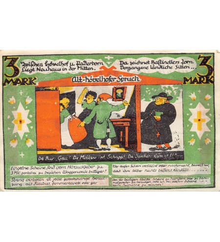 ALLEMAGNE, NEUHAUS - 3 MARK 1921