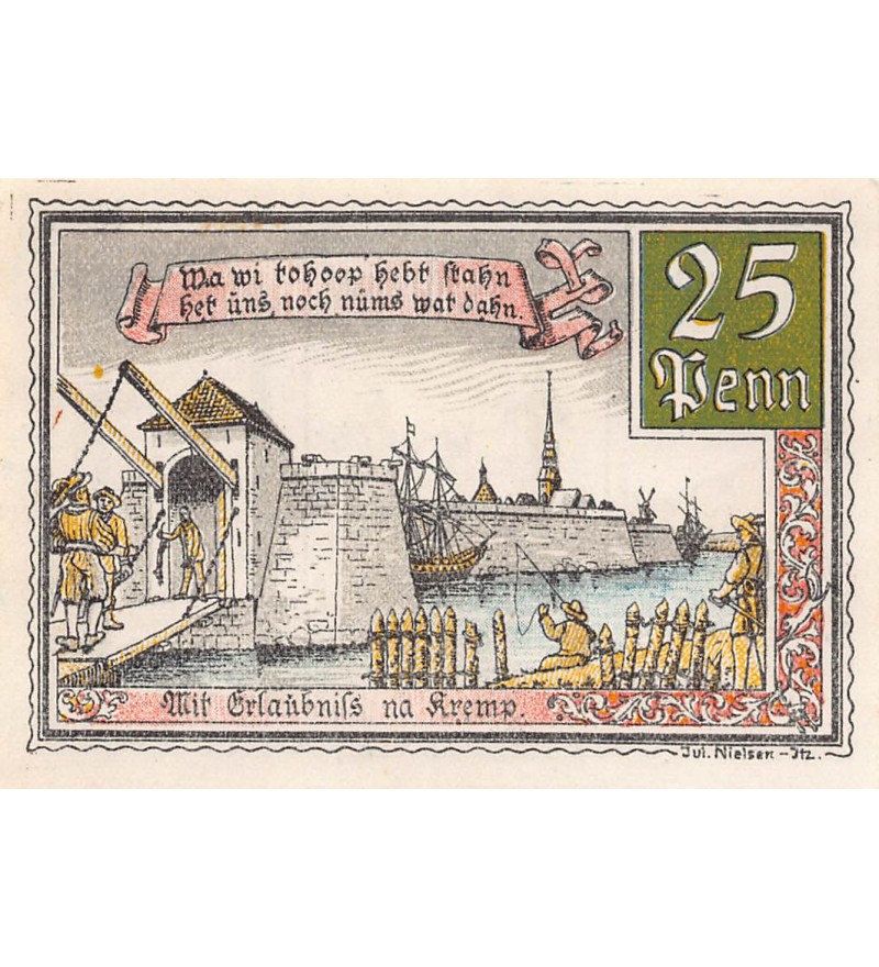 ALLEMAGNE, KREMPE - 25 PFENNIG 1921
