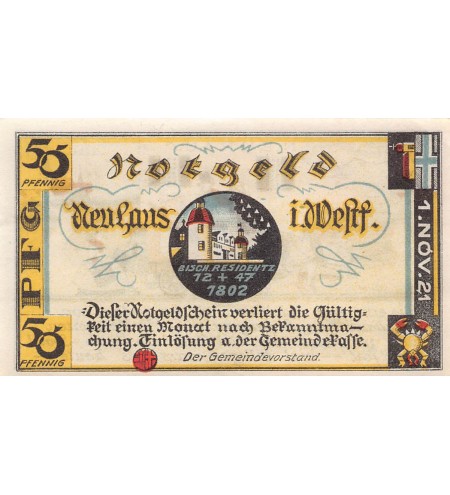 ALLEMAGNE, NEUHAUS - 50 PFENNIG 1921