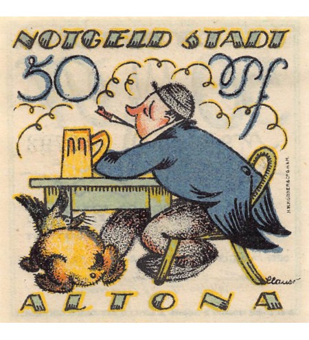 ALLEMAGNE, ALTONA - 50 PFENNIG 1921