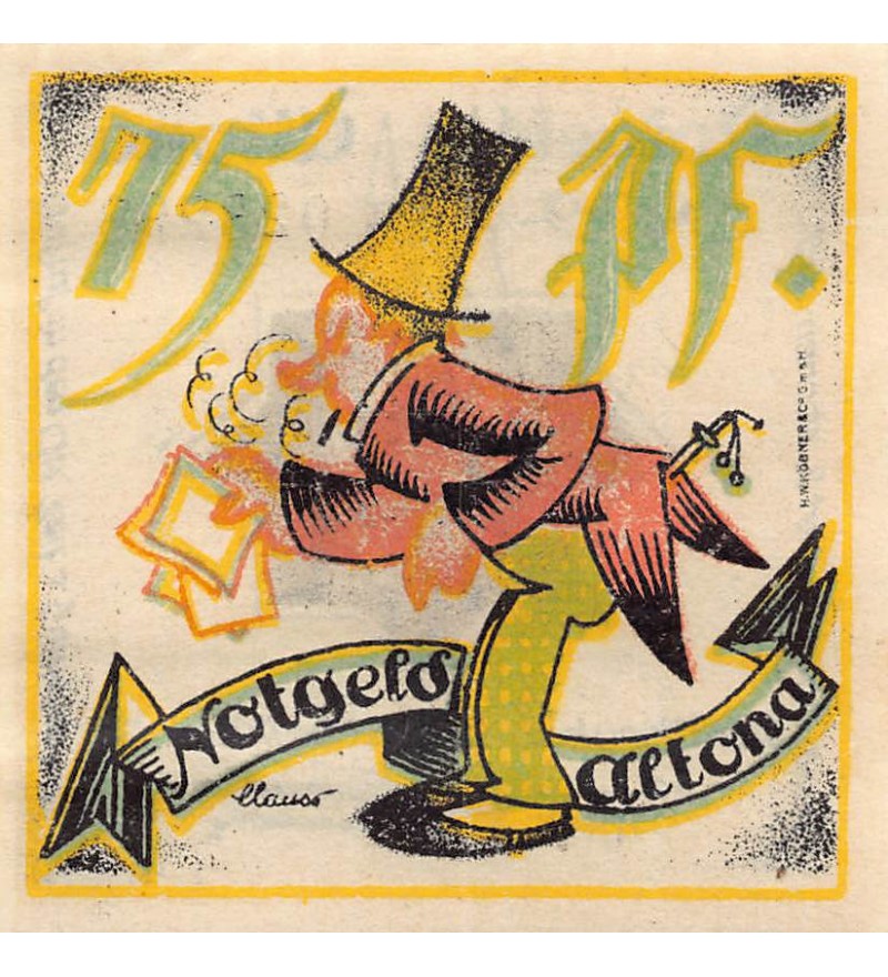 ALLEMAGNE, ALTONA - 75 PFENNIG 1921