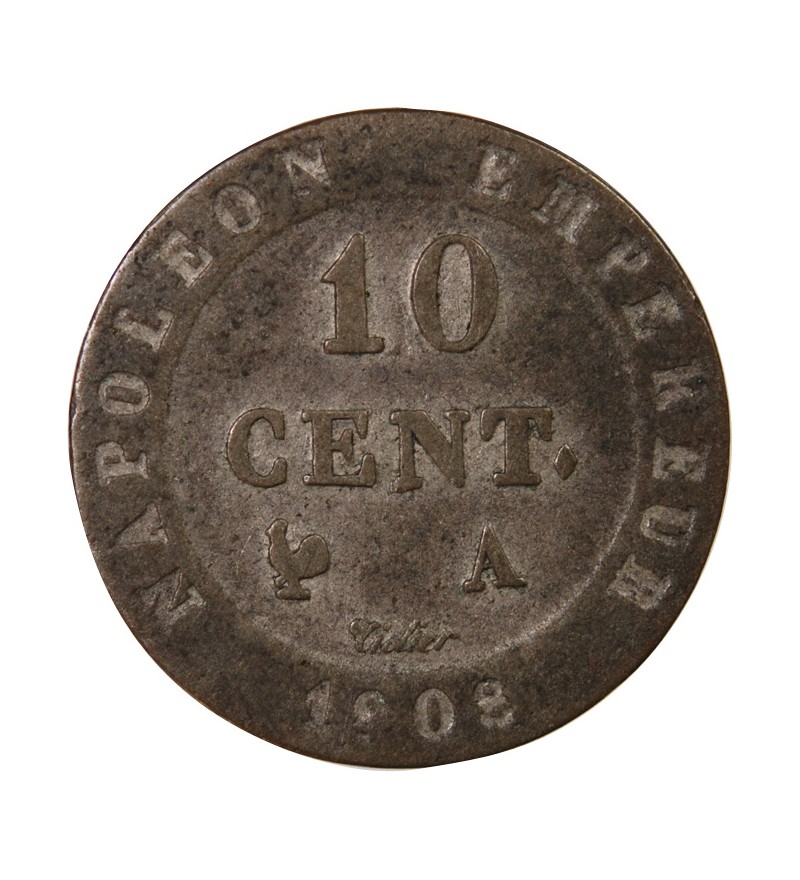 NAPOLEON Ier﻿ - 10 CENTIMES 1808 A PARIS