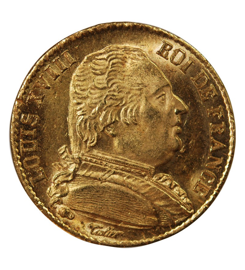 LOUIS XVIII - 20 FRANCS OR 1814 A PARIS