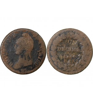 DUPRÉ - DECIME AN 4 A PARIS "modification du 2 Décimes" 2