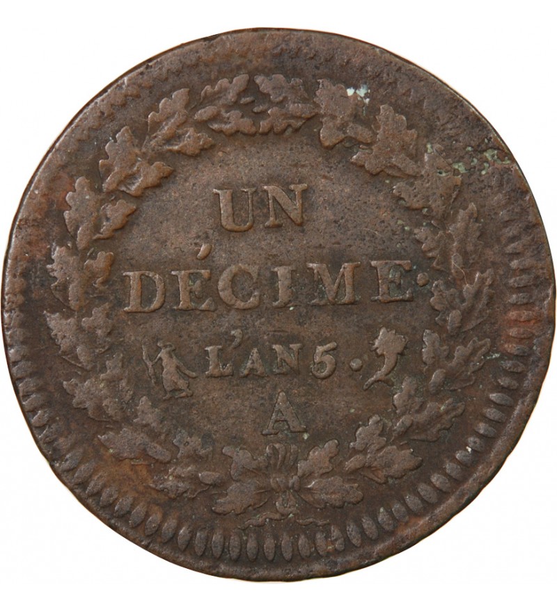 DUPRÉ - DECIME AN 5 A PARIS