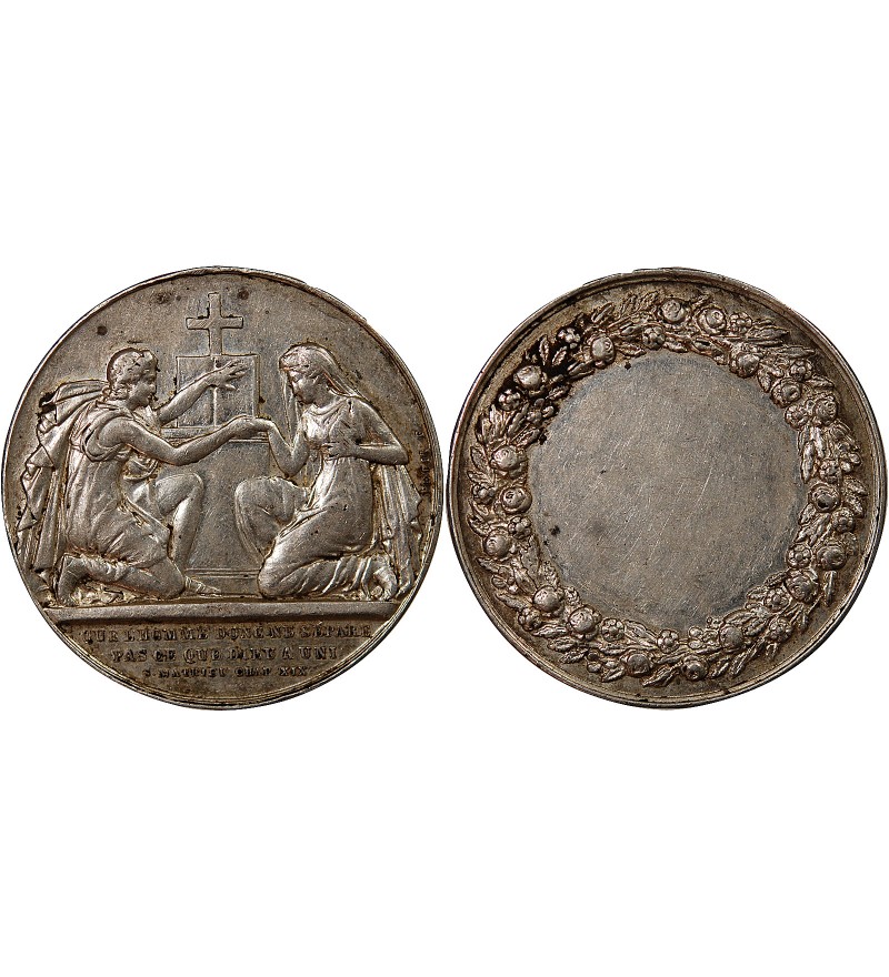 MARIAGE - MEDAILLE ARGENT non attribuée