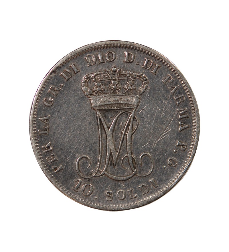 ITALIE, DUCHE DE PARME, MARIE-LOUISE - 10 SOLDI ARGENT 1815