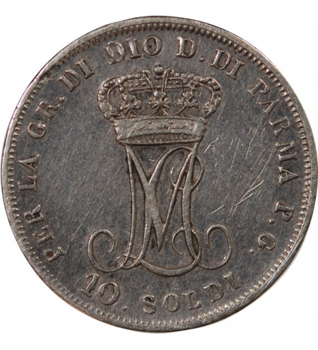 ITALIE, DUCHE DE PARME, MARIE-LOUISE - 10 SOLDI ARGENT 1815